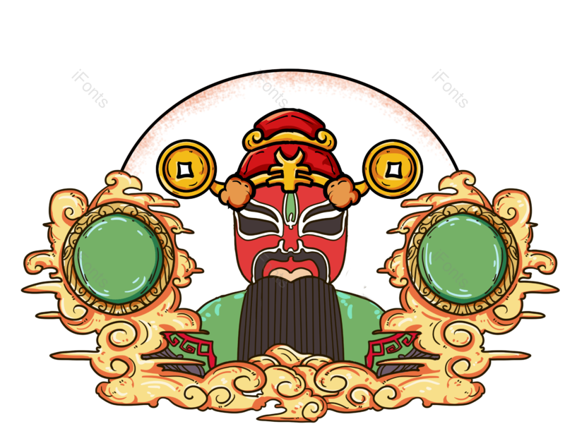 祥云图片,中国元素,年货节PNG,手绘免抠素材
